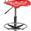 Vibrant Red And Chrome Drafting Stool With Tractor Seat - By Flash Furniture - Madison Seating -furniture Shop Vibrant Red and Chrome Drafting Stool with Tractor Seat by Flash Furniture