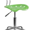 Vibrant Spicy Lime And Chrome Swivel Task Chair With Tractor Seat - By Flash Furniture - Madison Seating